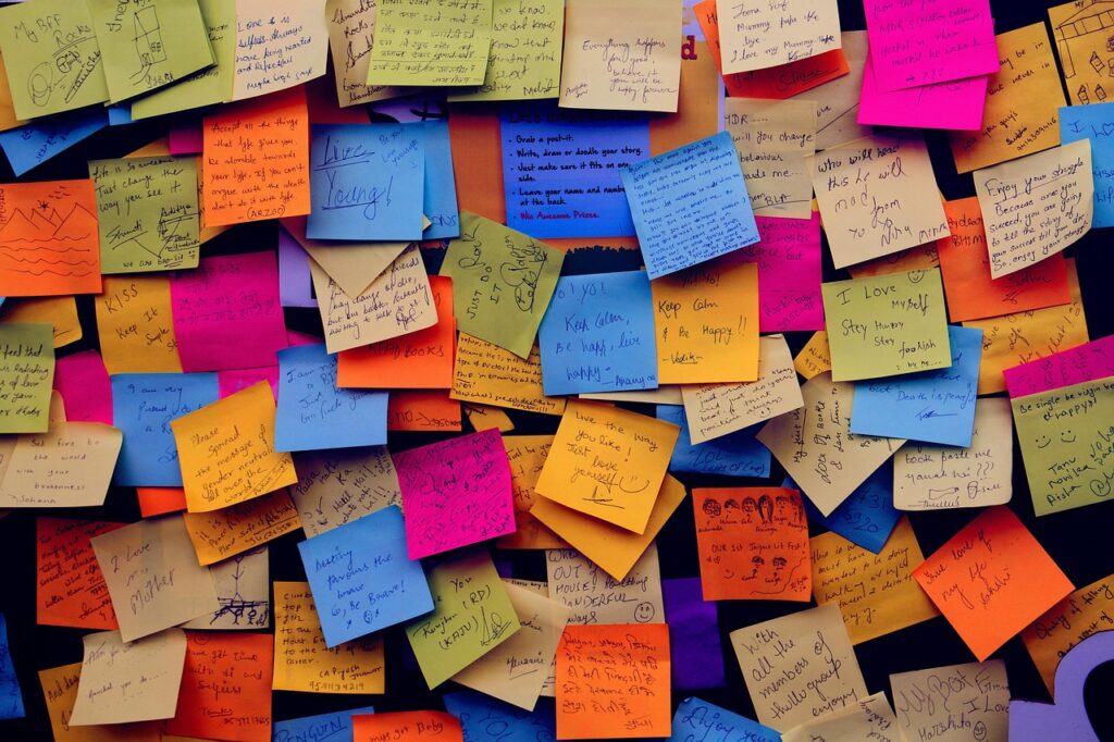 post-it-notes-1284667_1280 Image by Pexels from Pixabay